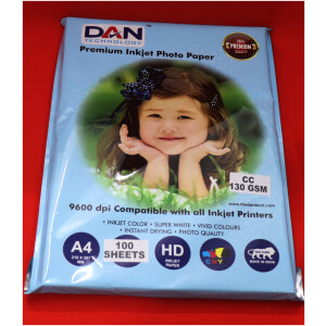 Dan Cast Coated Photo Glossy Paper (N/B) A/4 Size 130GSM