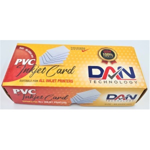 Dan PVC ID Cards Plain White for Inkjet Printers Set of 230 Cards 1 Box