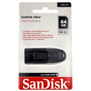 SanDisk Ultra USB 3.0 Flash Drive 64GB Pen Drive