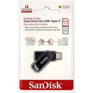 SanDisk Ultra Dual Drive GO USB Type-C 64GB Pen Drive for Mobile