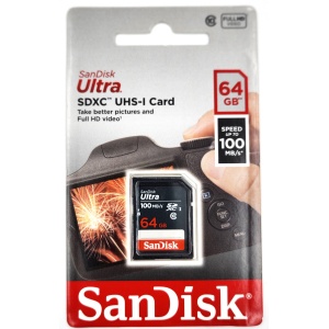 SanDisk Ultra SDXC UHS-I Card 64GB